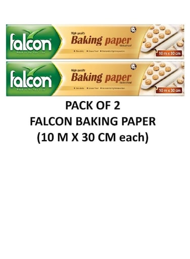 Pack of 2 FALCON BAKING PAPER 10 M X 30 CM
