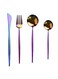 Luxury Knife Fork Spoons Set Multicolour 25x16x3.5cm