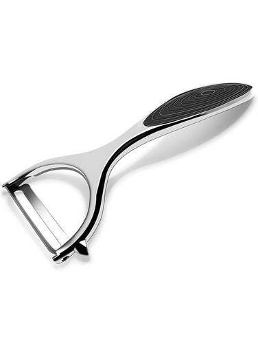 Silver, Vegetable Peeler for Kitchen, Potato Peelers for Fruit Straight Blade, Durable Non-Slip Handle, Y shape