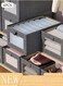 6 Pieces Foldable Closet Storage Organizer Washable Closet Storage Box with Carrying Handles Toy Organizer Box Cube Storage Bin for Clothes Wardrobe Home Bedroom Office