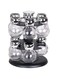 Dubai Gallery 16-Piece Spice Jar Rack Set Black
