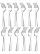 Steel Table Fork Set Silver 12 Pcs 20 x 2.5 x 2 cm