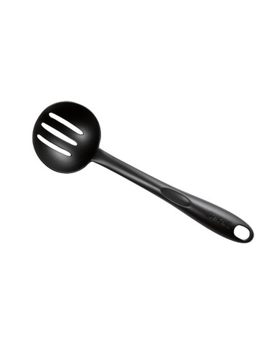 Bienvenue Slotted Spoon  Kitcken Tool   High-Heat Resistance   Scratch-Free for Cookware   Dishwasher-Safe   Black   Plastic   Made in France   2 Years Warranty   2744512 Black