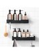 SPNOR Large Shower Caddy, 2 Pack Adhesive Shower Organizer, No Drill Shower Shelves for Inside Shower, Rustproof Stainless Steel Shower Rack for Bathroom, Apartment Essentials