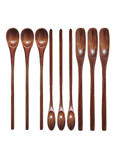 Wooden Spoons for Coffee Tea and Dessert Versatile Mini Stirring and Mixing Spoons Ideal for Iced Tea Espresso and Honey