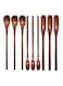 Wooden Spoons for Coffee Tea and Dessert Versatile Mini Stirring and Mixing Spoons Ideal for Iced Tea Espresso and Honey