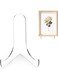 Khazna 6 Pack 60-Degree Angle Acrylic Plate Stand, 3 inch Clear Acrylic Display Easel, Clear Tablet Holder for Displaying,3" H x 3.125" W x 2.5" D