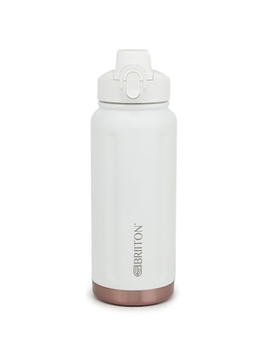 Briiton Niagra750ml-25Oz Stainless steel Water Bottle Cream 18/8 Food Grade Thermo Vacuum Insulated Flask 24hrs Hydro Hot and Cold SS304 Aqua Sports Bottle BPA-Free For Kids,School,office,Gym,Travel