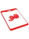 Pro Homepro Pp Cutting Board - Rectangular Red Chopping Board For Versatile Kitchen Prep Durable Pp Composite Material Easy-To-Clean Dishwasher Safe 37 &Ntilde;&hellip; 25 &Ntilde;&ETH;&frac14; Red