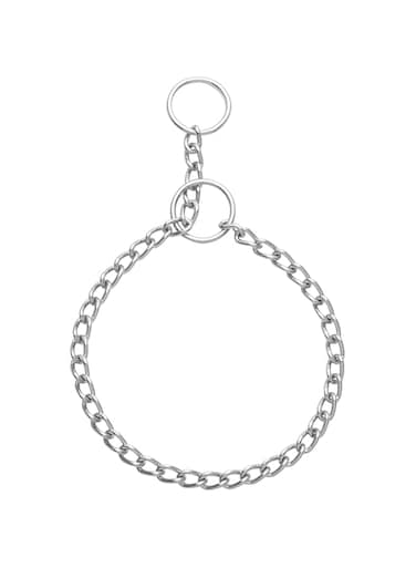 Bunty Dog Choker Collar   Metal Chain Dog Collar &amp; Anti Pull Dog Collar   Slip Collar for Dogs No Pull Training   Heavy Duty Dog Chain Collars for All Breeds (S)