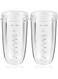 MEET JUICE Replacement Parts 32oz Blender Cups (2 Packs) Replacement Blender Cups Compatible with NutriBullet 600w and 900w Blender