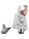 GEPAS Pet Canvas Shoulder Bag, Cute Cat Carrier Portable Pet Canvas Shoulder Carrying Bag Chest Cat Bag Outdoor Dog Tote Bag Travel Handbag for Small Cat Dog Animal Supplies (Grey Bear)