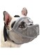 Excefore French Bulldog Muzzle Short Snout Dog Muzzle for English Bulldog Adjustable Breathable Mesh Dog Muzzle with Tongue Out Design Flat Face Dog Muzzle for Biting Chewing Groomin, Size: S