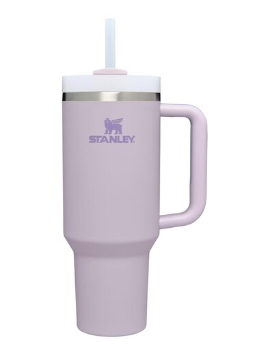 Quencher H2.0 40oz Stainless Steel Tumbler with Lid and Straw - Vacuum Insulated, Leak-Proof, Double-Wall Design for Iced and Cold Beverages, Orchid Color, 1.18L Capacity