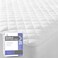 Quilted Fitted Mattress Pad - King Size (200 x 200cm) with Breathable Polyester Cover