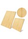 Wooden Cutting Board 3Pcs Set Featuring Rectangle Square and Circle Shapes Heavy Duty Kitchen Chopping Blocks with Juice Grooves for Meat Vegetables Cheese and Serving