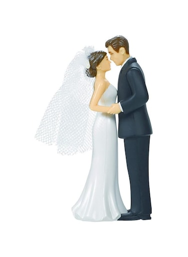 amscan Elegant Blonde Bride Wedding Cake Topper Party Supply 4 1/2" 100004