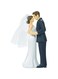 amscan Elegant Blonde Bride Wedding Cake Topper Party Supply 4 1/2" 100004