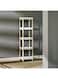 HomeBox Nova Rectangle 4-Tier Caddie with Wooden Finish 130 x 23cm Brown