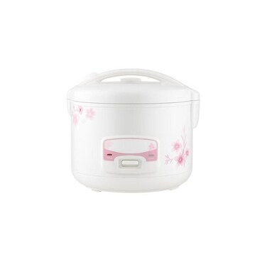 1.5L Electric Rice Cooker Non-Stick Pot with Steamer Basket Keep Warm Spoon Measuring Cup