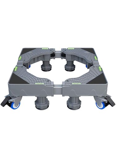 Washing Machine Stand with 4 Strong Feet and 4 Rounds Swivel Lock Wheel For Refrigerator Stand Mobile Base Adjustable Movable Roller Dolly