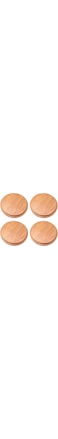 KASTWAVE Bamboo Cup Cover, Wooden Cup Lid Wooden Tea Glass Cup Cover Coffee Mug Cup Lid Drink Cup Cover Set for Home Office Store(4 Pcs)
