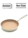 Granita Forged Aluminium Frypan 28X5.5cm / 3.0L   Non-Stick Granite Coated Frying Pan   Induction Compatible Cookware   KA1266 Volcanic 26 cmcm