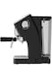 Semi-Automatic Espresso Machine with Milk Frother, Steam Wand, Removable Tray &amp; Water Tank, Black