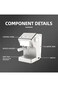 Semi-Automatic Espresso Machine with Milk Frother, Steam Wand, Removable Tray &amp; Water Tank, Black