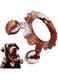 Tough Dog Chew Toy for Aggressive Chewers,Indestructible Interactive Beef Flavor Dog Teething Toy,Durable Nylon Dog Teeth Cleaning Chew Toy for Large Medium Dogs