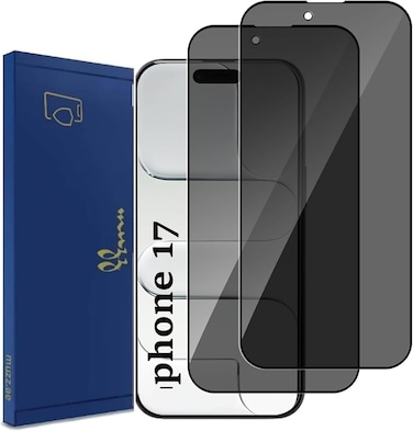 Designed for Iphone 17 5G Privacy Glass Screen Protector, 380 Glue 9H Hardness [Anti Scratch] [Anti-Fingerprint] [Case Friendly]Bubble Free Anti-spy 2 Pack Tempered Glass Film for Iphone 17 2025
