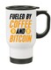 Crypto Currency Bitcoin Travel Mug for Bitcoin lovers and Traders Design 4