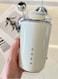 Travel Coffee Mug, 320ml Insulated Beverage Cup With Leakproof Lid, Long Lasting Coffee Tumbler With Lid And Straw, Travel Coffee Thermos White