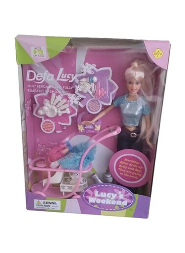 Lucy doll with baby stroller and accessories-JD20958