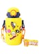 Stainless Steel Water Bottle with Straw Lid,500ml Vacuum Insulated Metal Water Bottle,Yellow Space Reusable Double Walled Leak Proof Sports Water Bottle,Flask for Hot Cold Drinks,for Girls Boys Kids