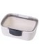 Progressive International Prepworks Mini Deli ProKeeper Air Tight Silicone Sealed Food Storage Container with Clear Dry Erase Compatible Lid, 5.75 Inches Long