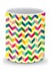 Premium Happy Chevy Designer Mug Yellow/Pink/Green