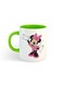 Mouse Printed Mug White/Green