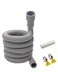 Atack-B Washing Machine Drain Hose, Suitable for 20-32mm Interface Drum Washing Machine General Drain Hose, with Hose Clamp and Adapter (4m)