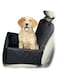 Gluckluz Dog Car Seat Pet Cover Booster Protector Waterproof Washable Seatbelt Non-Slip Automotive Front Back Rear Cat Carrier with Safety Belt for Trucks SUVs Travel (Black)