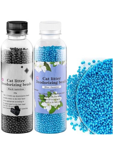 2 Pcs Cat Litter Deodorizer, Multi-Purpose Cat Litter Odor Eliminatorr, Scent Neutralizer for Closets, Litter Box, Kitchens