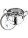 Almaty Stainless Steel Saucepot with Glass Lid, 1.3 Litre, 14 cm   2.6mm Thick Base   Riveted Handle   Induction &amp; Gas Base
