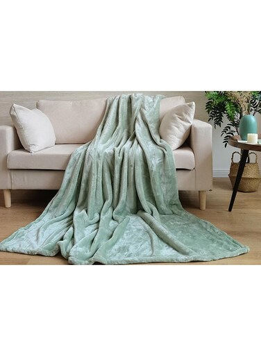 Home Ultra Plush Blanket 150x200cm-Moss