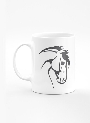 Designer Printed Coffee Mug with Heavy Duty Handle 11oz Ceramic Personalised Gift Mugs Cup [Microwave Safe &amp; Dishwasher Proof] - ArabStallion