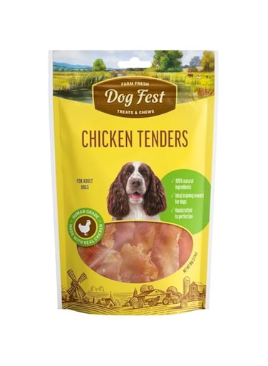 Dog Fest Chicken Tenders For Adult Dogs,Dog Treats - 90G (3.17Oz)
