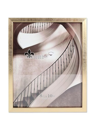 Lawrence Frames 8W x 10-Inch H Chloe Contemporary Gold Picture Frame (708080)