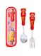 Kids Cutlery Set Utensils Metal with 3D Assorted Cartoon Character Cars (lightning McQueen)