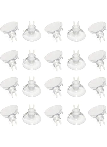 SOLDOUT 20 PCS Aquarium Fish Tank Suction Cup Sucker Holders for Air Line Tube Hose Pump Wire (1 Inch Dia, Pack of 20)