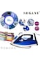 2400W Steam Iron &ndash; Ceramic Base, Temperature Control, Blue &amp; White Design