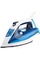 2400W Steam Iron &ndash; Ceramic Base, Temperature Control, Blue &amp; White Design